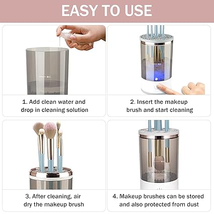 3-in-1 Electric Makeup Brush Cleaner
