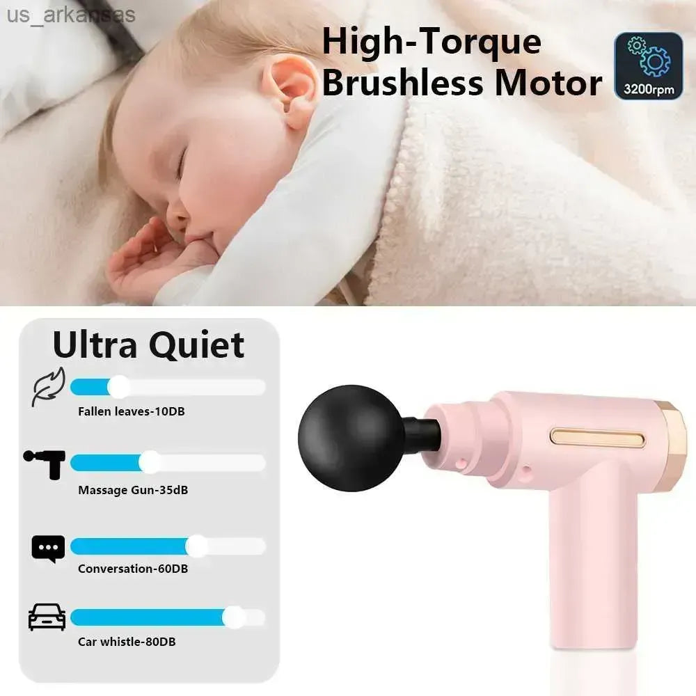 Massal Massager Portable Deep Tissue Body Massage Machine features a high-torque brushless motor for deep relaxation.