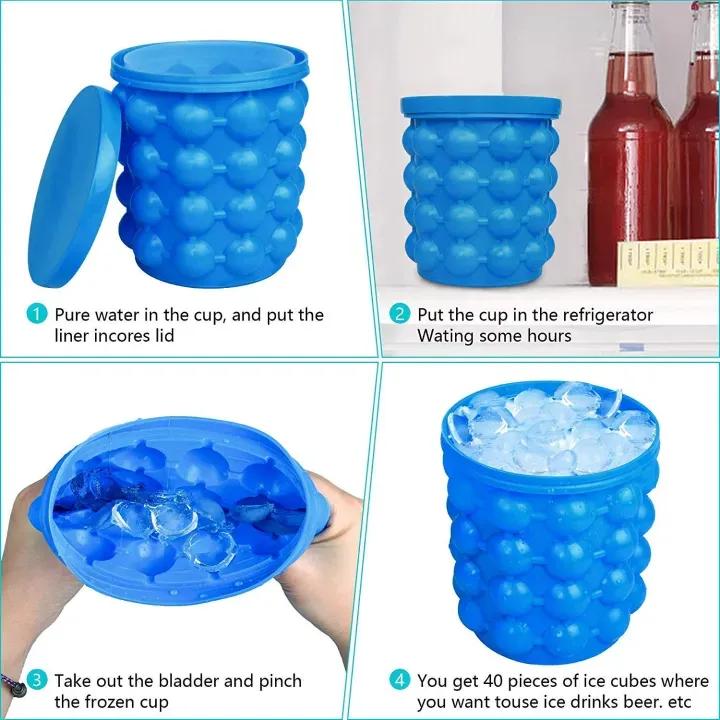 Ice Genie Silicone Ice Cube Maker | 120 Ice Cube Capacity