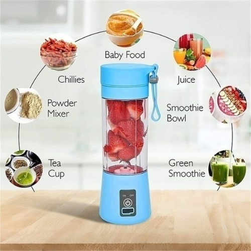 Portable Home USB Rechargeable Electric Fruit Extractor Juice Blender Machine | Mini Smoothie Maker | Personal Juicer Cup |